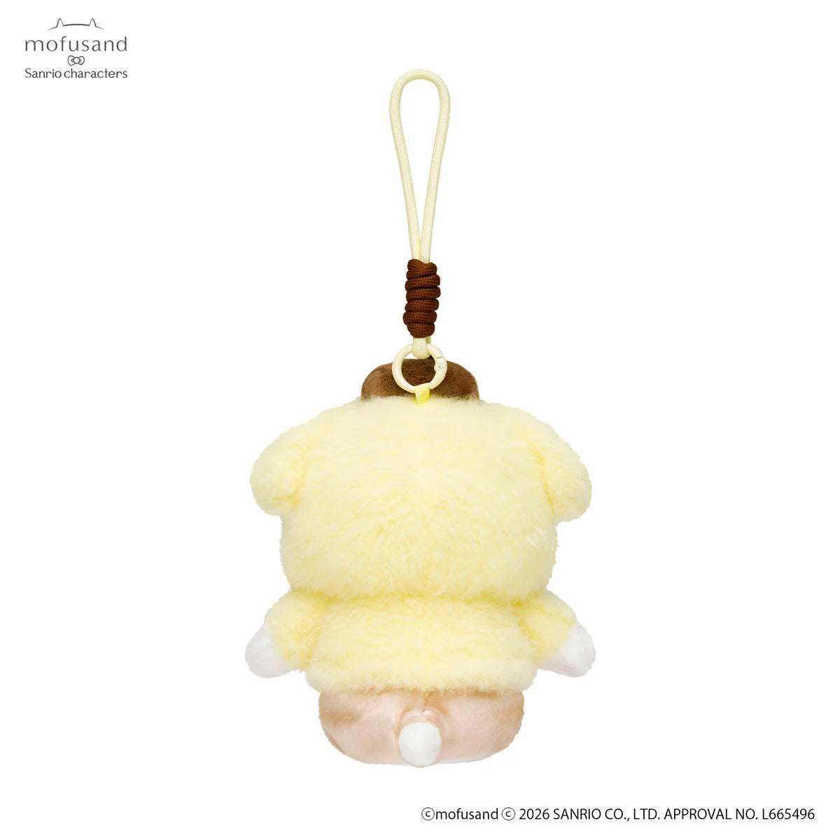 Mofusand × Sanrio | Pompompurin Pom Pom Purin Squishy Potefuwa Mascot Holder Keychain Bag Charm  170×130×130mm