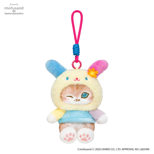 Mofusand × Sanrio | Usahana Squishy Potefuwa Mascot Holder Keychain Bag Charm  170×130×130mm