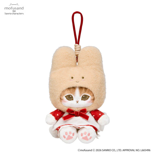 Mofusand × Sanrio | Marron Cream Squishy Potefuwa Mascot Holder Keychain Bag Charm  170×130×130mm