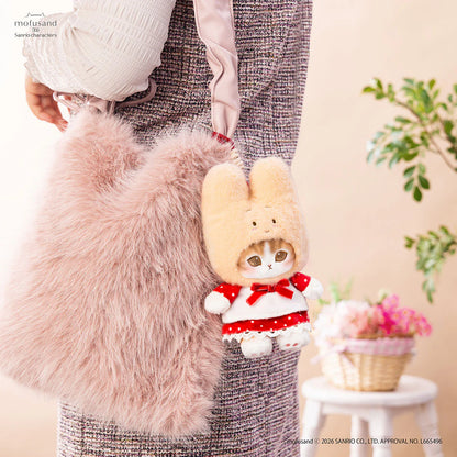 Mofusand × Sanrio | Marron Cream Squishy Potefuwa Mascot Holder Keychain Bag Charm  170×130×130mm