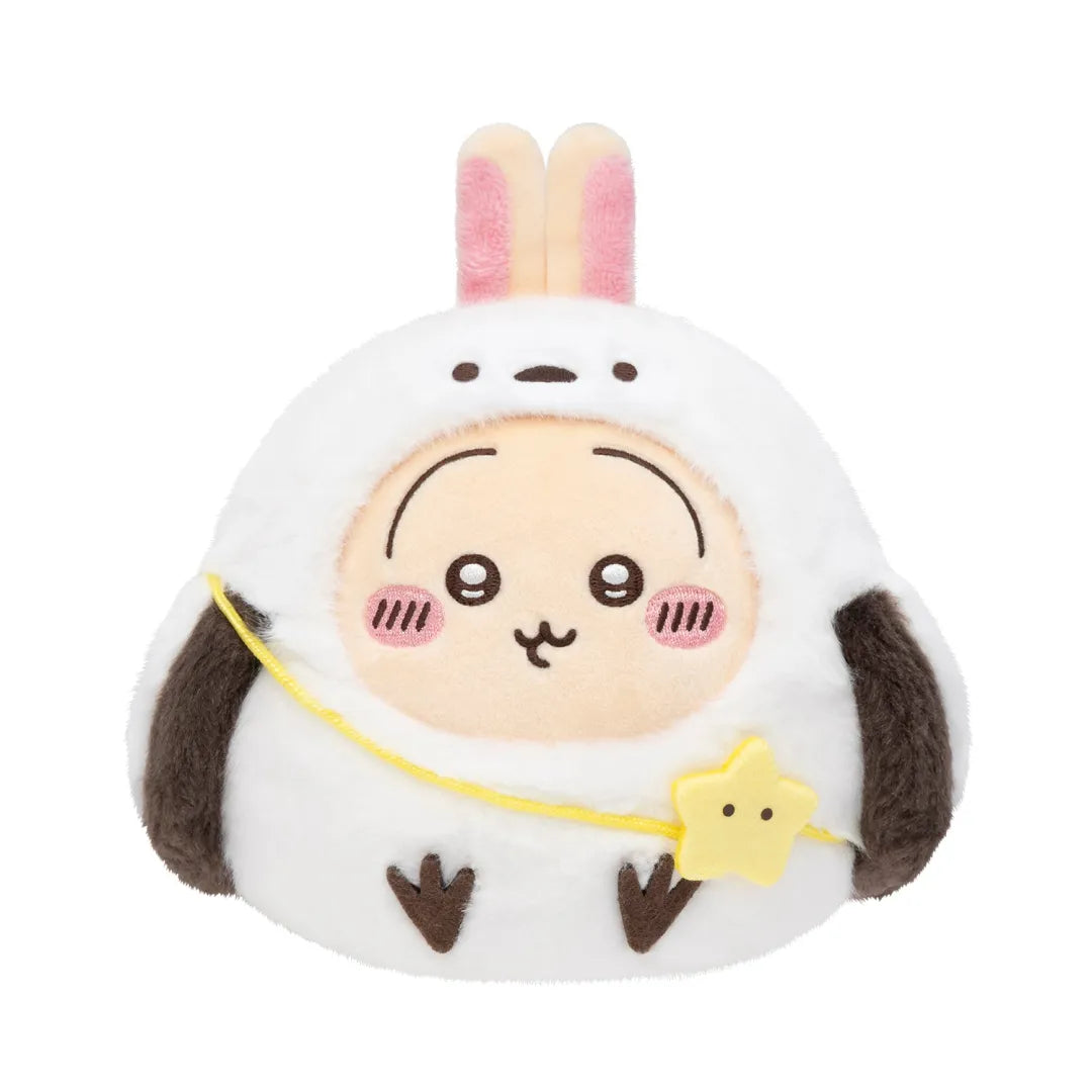 CHIIKAWA | Usagi Plush Toy Plush Doll 120x130x140mm (I turned into a Long-tailed Tit Shima-enaga)