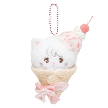 Lil ala mode x Mikko | Mousse Mascot Holder Bag Charm Keychain 140x100x50mm (Ice Cream)