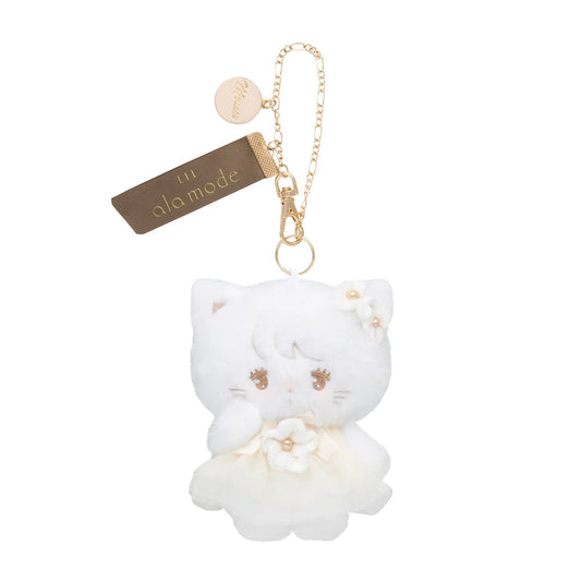 Lil ala mode x Mikko | Flower Tulle Mousse Mascot Bag Charm Keychain 110x90x80mm