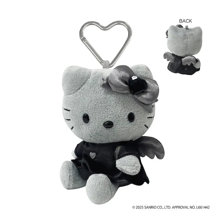 SANRIO | Hello Kitty Plush Keychain Bag Charm Mascot Holder 107×110×75mm (Grey Angel)