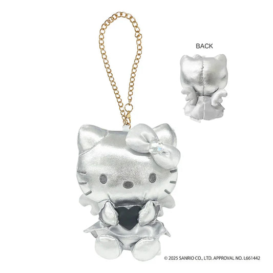 SANRIO | Hello Kitty Plush Keychain Bag Charm Mascot Holder 88x67x62mm (Grey Angel)