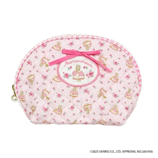 SANRIO | Marron Cream Quilted Round Pouch 130x200x60mm (Pink)