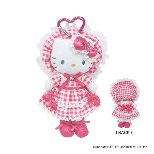 SANRIO | Hello Kitty Plush Keychain Bag Charm Style Up Long Leg 170x100x42mm (Lolita Red)