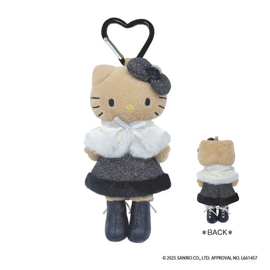 SANRIO | Hello Kitty Tanned Plush Keychain Bag Charm Style Up Long Leg 170x100x42mm (Poncho)