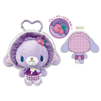 SANRIO | Sugarbunnies Sugar bunnies Carabiner Mascot Bag Charm Keychain 140x150x70mm (Blueberry Bunny Strawberry Flower Fairy))