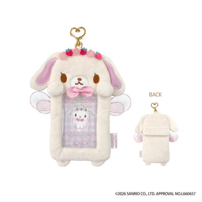 SANRIO | Sugarbunnies Sugar bunnies Shirousa Plush Pass Case Card Holder Keychain 160x140x20mm (Strawberry Flower Fairy)