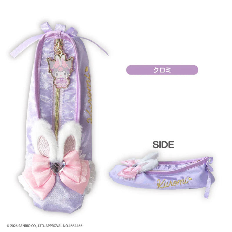 SANRIO | Kuromi Ballet Shoes Pouch 190x65x50mm (My Melody♡Kuromi♡My Sweet Piano Bunnies Ballerina)