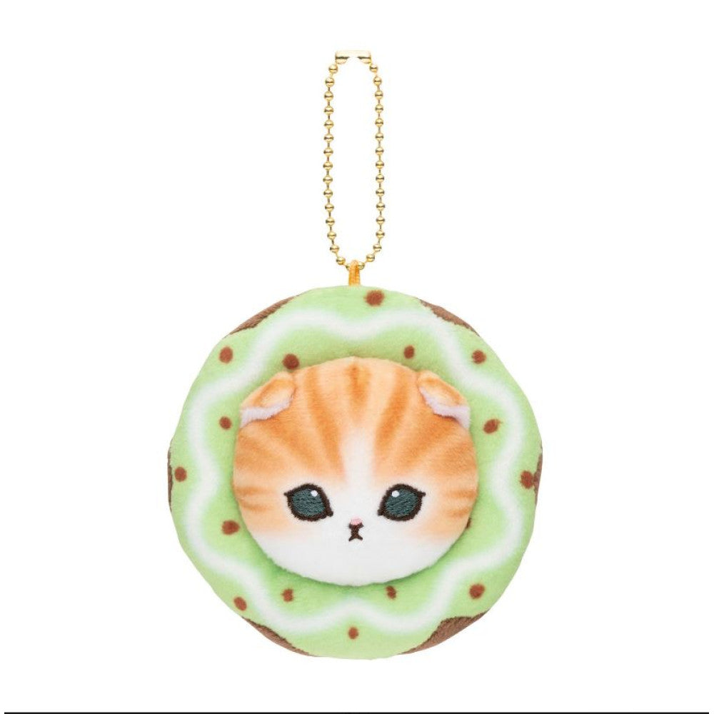 Mofusand | Mascot Holder Plush Keychain H95 X W95 D35Mm (Donut) Green