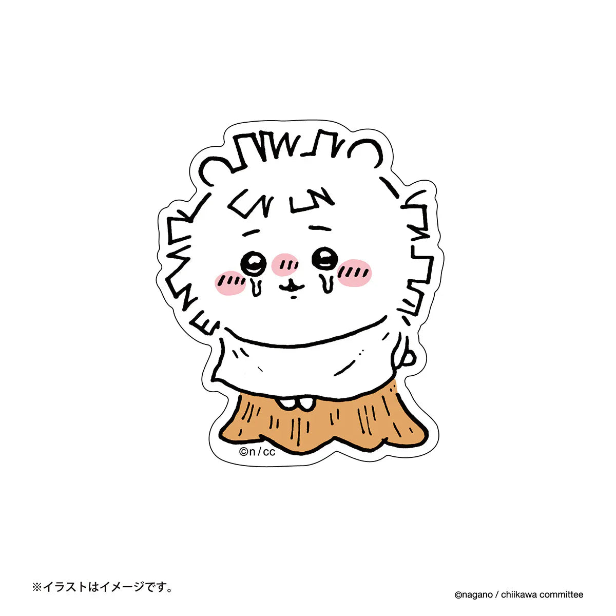 【Made in Japan】CHIIKAWA | Stickers 80×60mm (Disheveled Chiikawa)