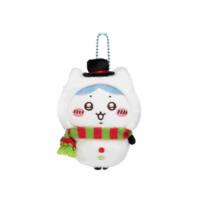【Limited One/Person】Chiikawa | Plush Mascot Holder H140×W80×D55Mm 吉伊卡哇 圣诞系列限定挂件 Hachiware 八字喵/小八/小蓝