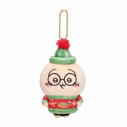 【Limited One/Person】Chiikawa | Plush Mascot Holder H140×W80×D55Mm 吉伊卡哇 圣诞系列限定挂件 Usagi 兔兔/乌萨奇