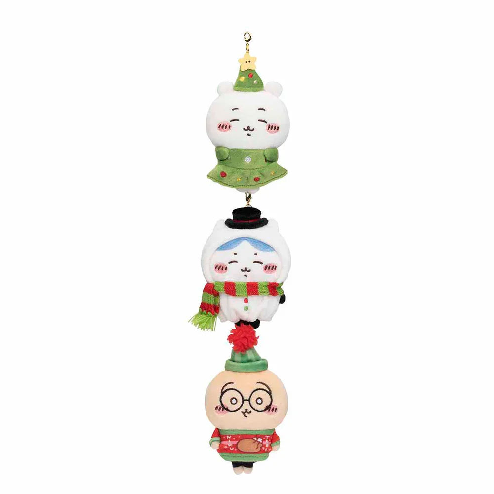 【Limited One/Person】Chiikawa | Plush Doll Set H95×W200×D140Mm 吉伊卡哇 圣诞小床玩偶&挂链