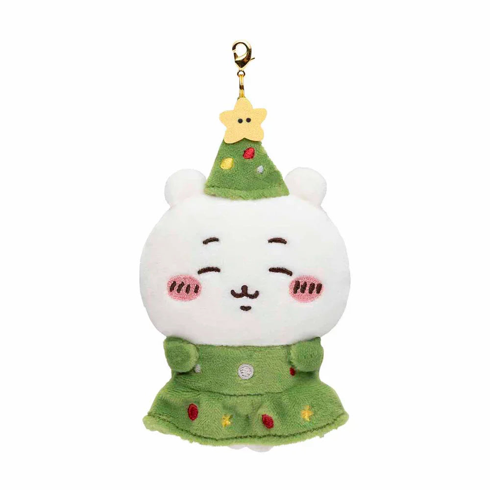 【Limited One/Person】Chiikawa | Plush Doll Set H95×W200×D140Mm 吉伊卡哇 圣诞小床玩偶&挂链