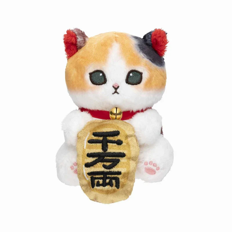 Mofusand | Desktop Hanging Plush Toy H120×W75×D110Mm 猫福 毛绒玩偶/摆件/电脑装饰 招福小判