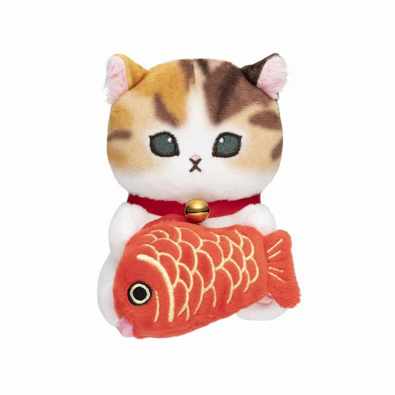 Mofusand | Desktop Hanging Plush Toy H120×W75×D110Mm 猫福 毛绒玩偶/摆件/电脑装饰 めで鯛