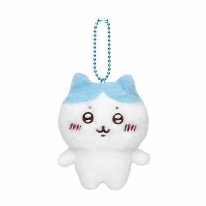 CHIIKAWA | Hachiware Fluffy Mascot Holder Bag Charm Keychain 135×90×55mm (Standing)