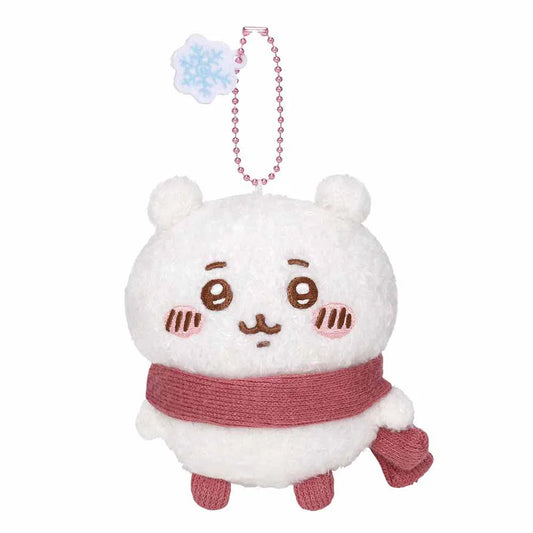 CHIIKAWA | Chiikawa Mascot Holder Bag Charm Keychain 115×105×60mm (Warm and Cozy Scarf)