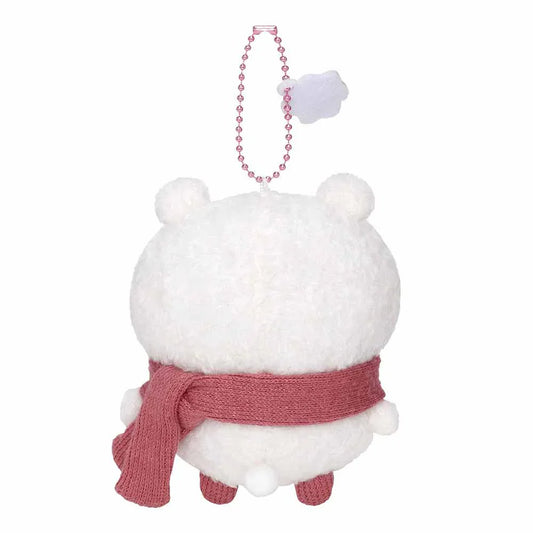 CHIIKAWA | Chiikawa Mascot Holder Bag Charm Keychain 115×105×60mm (Warm and Cozy Scarf)