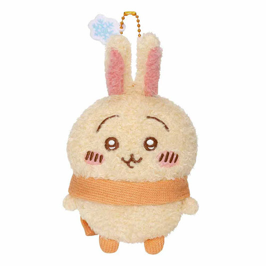 CHIIKAWA | Usagi Mascot Holder Bag Charm Keychain 115×105×60mm (Warm and Cozy Scarf)