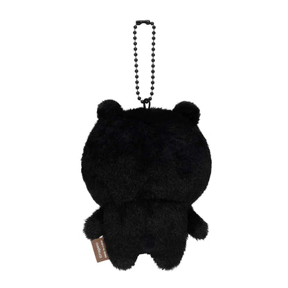 Nagano | Kumaputi Mini Mascot Holder Keychian (The Black) H110×W80×D50Mm 自嘲熊 毛绒玩偶挂件/包挂/钥匙链 黑熊