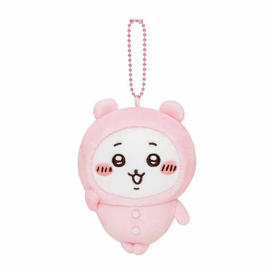 Chiikawa | Mascot Holder Keychain H110×W95×D70Mm (Pajama) 吉伊卡哇 玩偶挂件/包挂/钥匙链（睡衣派对） Chiikawa吉伊/小白
