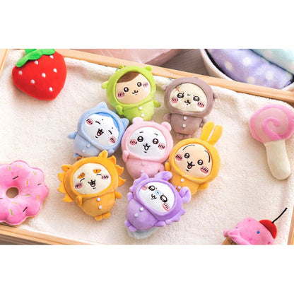Chiikawa | Mascot Holder Keychain H110×W95×D70Mm (Pajama) 吉伊卡哇 玩偶挂件/包挂/钥匙链（睡衣派对）