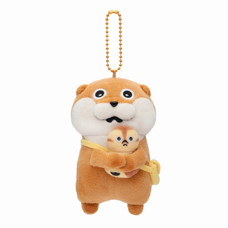 Kawaiiusono Kawauso | Cute Lie Otter Mascot Holder H110 X W75 D85Mm 小玩笑小水獭 和小鸭子旅行 挂件/包挂/钥匙链