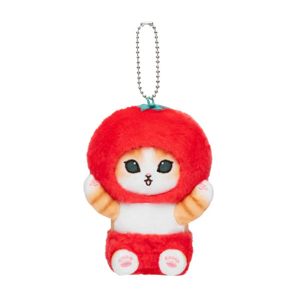 Mofusand | Mascot Holder Keychain Approx.130Cm (Vegetable & Fruits1) 猫福 毛绒挂件/包挂/钥匙链（水果蔬菜系列1） Tomato