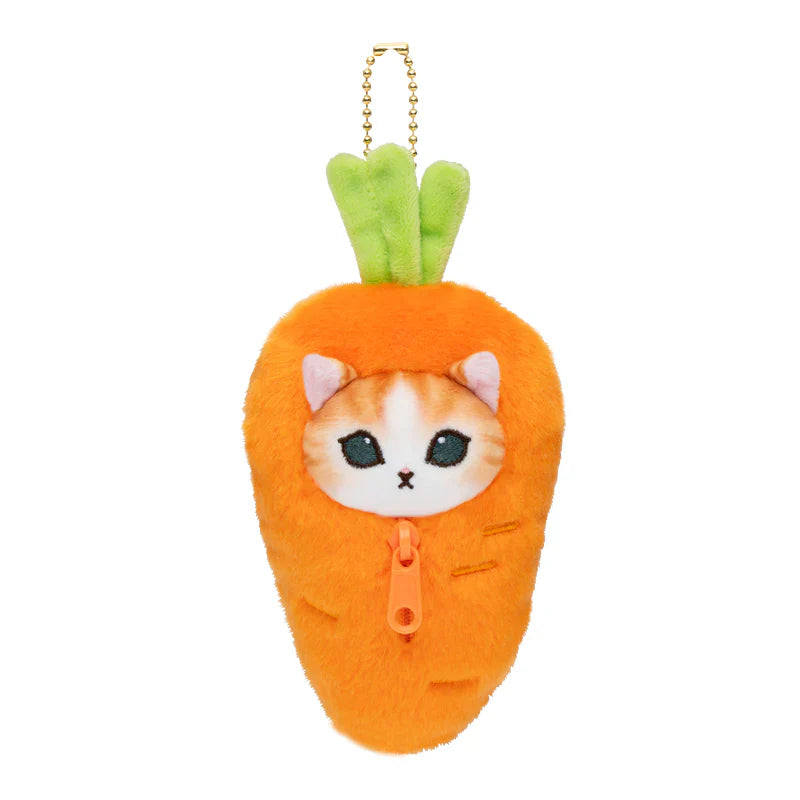 Mofusand | Mascot Holder Keychain Approx.130Cm (Vegetable & Fruits3) 猫福 毛绒挂件/包挂/钥匙链（蔬菜水果系列3） Carrot