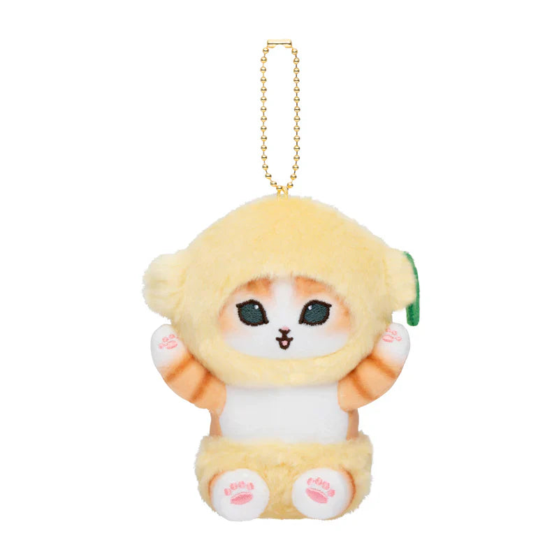 MOFUSAND | Lemon Mascot Holder Keychain Bag Charm H170 x W100 x D90mm (Vegetable & Fruits2)