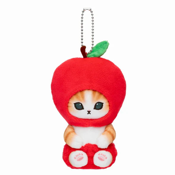 Mofusand | Mascot Holder Keychain Approx.130Cm (Vegetable & Fruits2) 猫福 毛绒挂件/包挂/钥匙链（蔬菜水果系列2） Apple