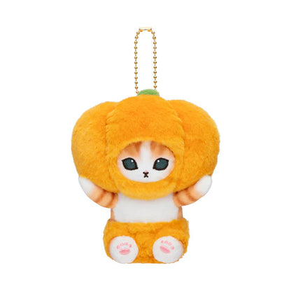 Mofusand | Mascot Holder Keychain Approx.130Cm (Vegetable & Fruits1) 猫福 毛绒挂件/包挂/钥匙链（水果蔬菜系列1） Pumpkin