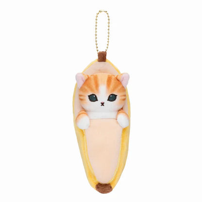 Mofusand | Mascot Holder Keychain Approx.130Cm (Banana) 猫福 毛绒挂件/包挂/钥匙链（香蕉）
