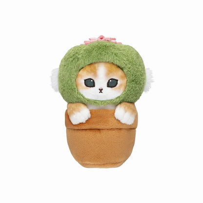 Mofusand | Plant Plush Toy H200×W100×D90Mm 猫福 植物系列 毛绒玩偶/公仔 Cactus Nyan With Flowers 仙人球
