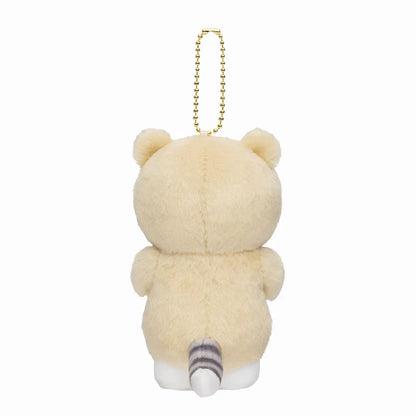 MOFUSAND | Costume Mascot Holder Plush Keychain H125×W100×D100mm (Yellow Bear Pajamas)