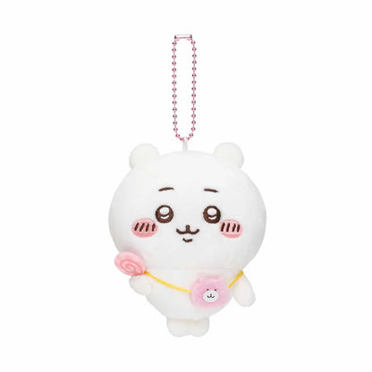 Chiikawa | Mascot Holder Plush Keychain H135×W90×D55Mm 吉伊卡哇 小脚玩偶挂件/包挂/钥匙链（出游系列） Chiikawa吉伊/小白