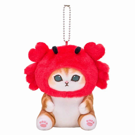 MOFUSAND | Crab Mascot Holder Keychain Bag Charm 140mm x 120mm x 110mm (Sea Creature)
