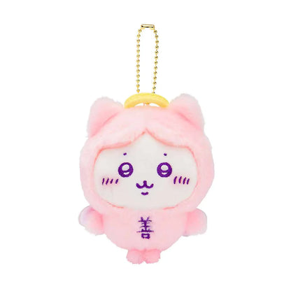 Chiikawa | Mascot Holder Keychain H120×W85×D60Mm (Hachiware) 吉伊卡哇 善恶系列毛绒玩偶挂件/包挂/钥匙链 天使与恶魔 (小八）
