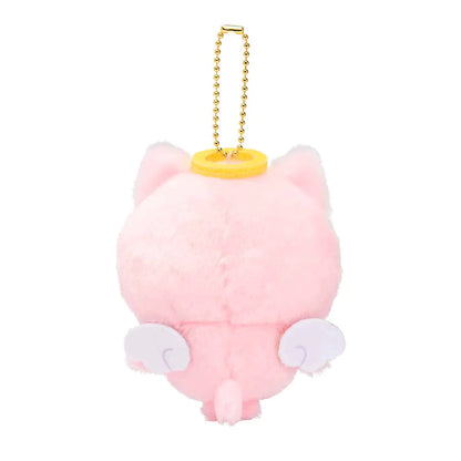 Chiikawa | Mascot Holder Keychain H120×W85×D60Mm (Hachiware) 吉伊卡哇 善恶系列毛绒玩偶挂件/包挂/钥匙链 天使与恶魔 (小八）