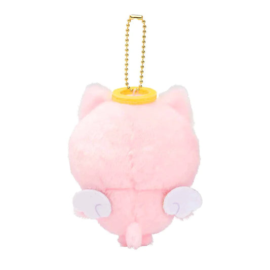 Chiikawa | Mascot Holder Keychain H120×W85×D60Mm (Hachiware) 吉伊卡哇 善恶系列毛绒玩偶挂件/包挂/钥匙链 天使与恶魔 (小八）