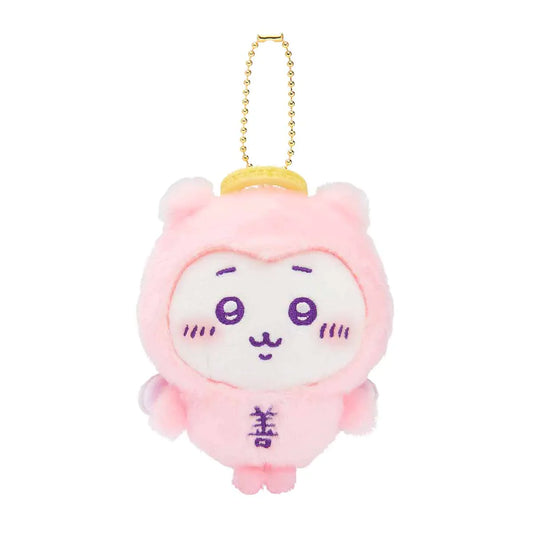 Chiikawa | Mascot Holder Keychain H120×W85×D60Mm (Chiikawa) 吉伊卡哇 善恶系列毛绒玩偶挂件/包挂/钥匙链 天使与恶魔 (吉伊/小白)