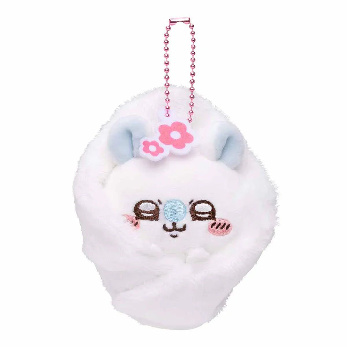 Chiikawa | Mascot Holder Plush Keychain (Momonga) H115×W100×D50Mm 吉伊卡哇 飞鼠/莫莫咖 玩偶挂件/包挂/钥匙链（襁褓婴儿）