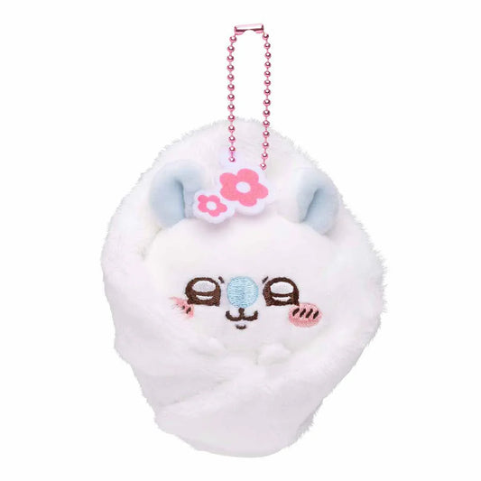 Chiikawa | Mascot Holder Plush Keychain (Momonga) H115×W100×D50Mm 吉伊卡哇 飞鼠/莫莫咖 玩偶挂件/包挂/钥匙链（襁褓婴儿）