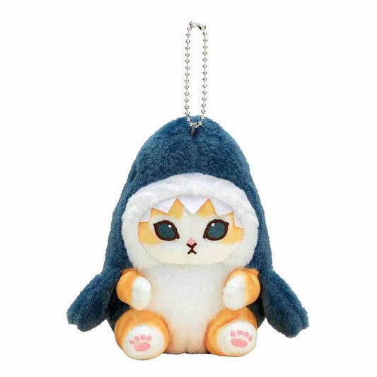 MOFUSAND | Shark Cat Mascot Holder Keychain Bag Charm 130mm x 110mm x 130mm