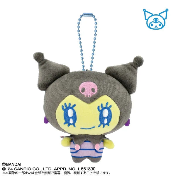 Tamagotchi Uni X Sanrio | Plush Mascot Holder Keychain Kuromi & Melodytchi 12×6×12.5Cm