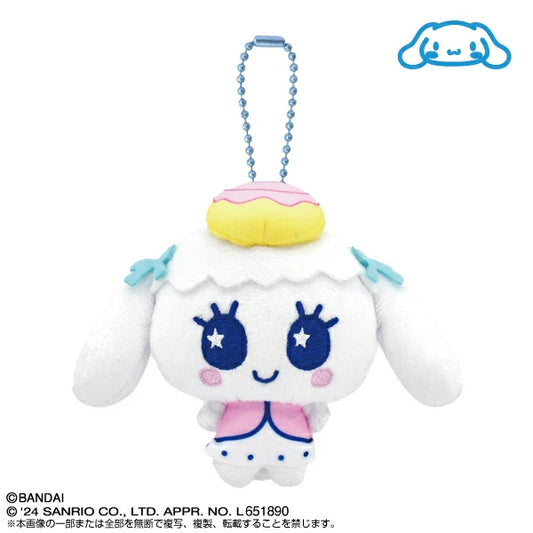 Tamagotchi Uni X Sanrio | Plush Mascot Holder Keychain Cinnamonroll & Moriritch 15.5×6×11Cm